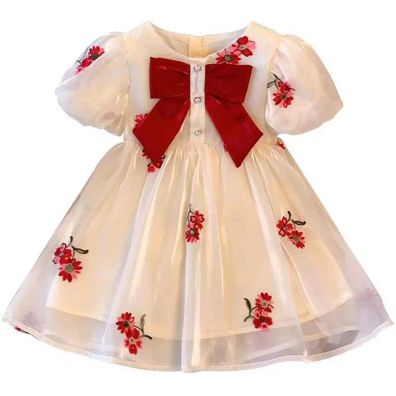 Vestido Infantil Feminino Perola | 2-8 Anos - Ama Mamma