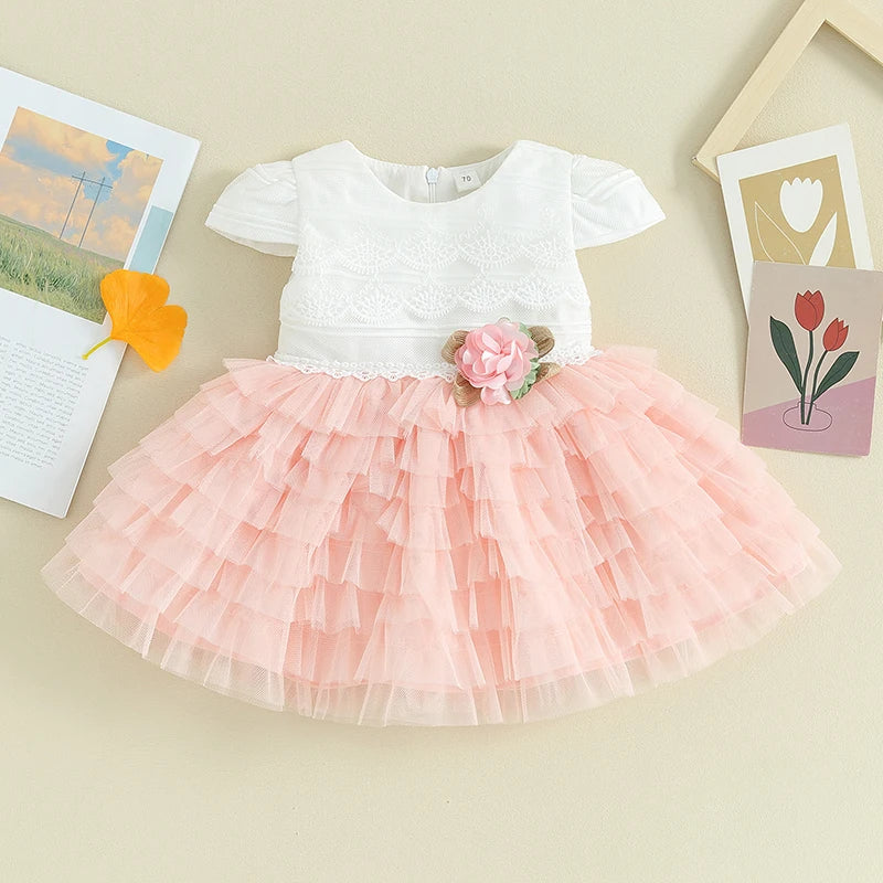 Vestido Infantil Feminino Rosas | 0-24 Meses - Ama Mamma