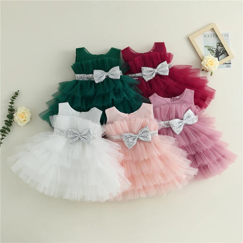 Vestido Infantil Feminino Tule Camadas | 1 - 5 Anos - Ama Mamma