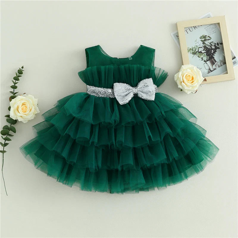 Vestido Infantil Feminino Tule Camadas | 1 - 5 Anos - Ama Mamma