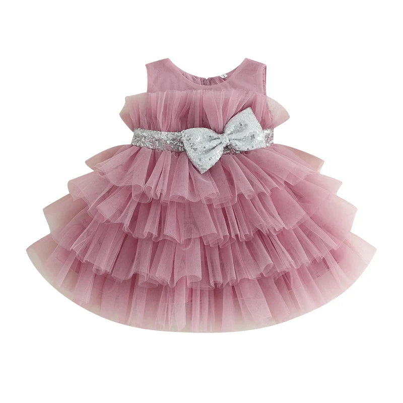 Vestido Infantil Feminino Tule Camadas | 1 - 5 Anos - Ama Mamma