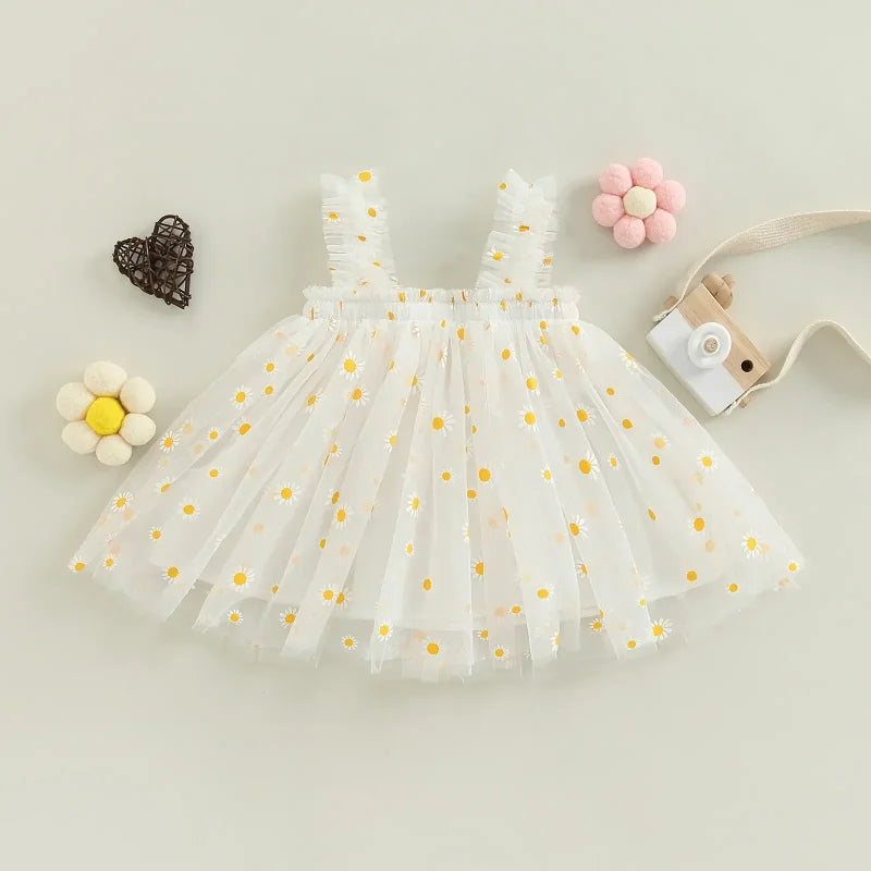 Vestido Infantil Floral em Tule Ama Mamma - Ama Mamma