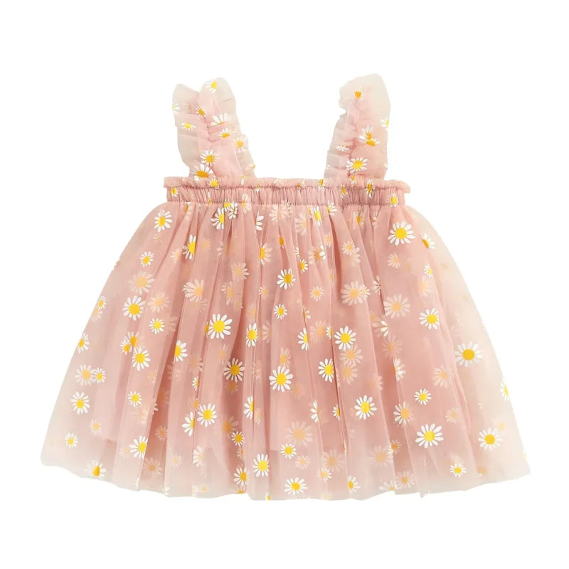 Vestido Infantil Floral em Tule Ama Mamma - Ama Mamma