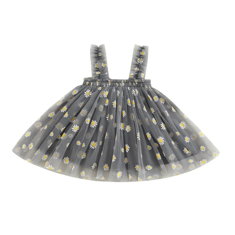 Vestido Infantil Floral em Tule Ama Mamma - Ama Mamma