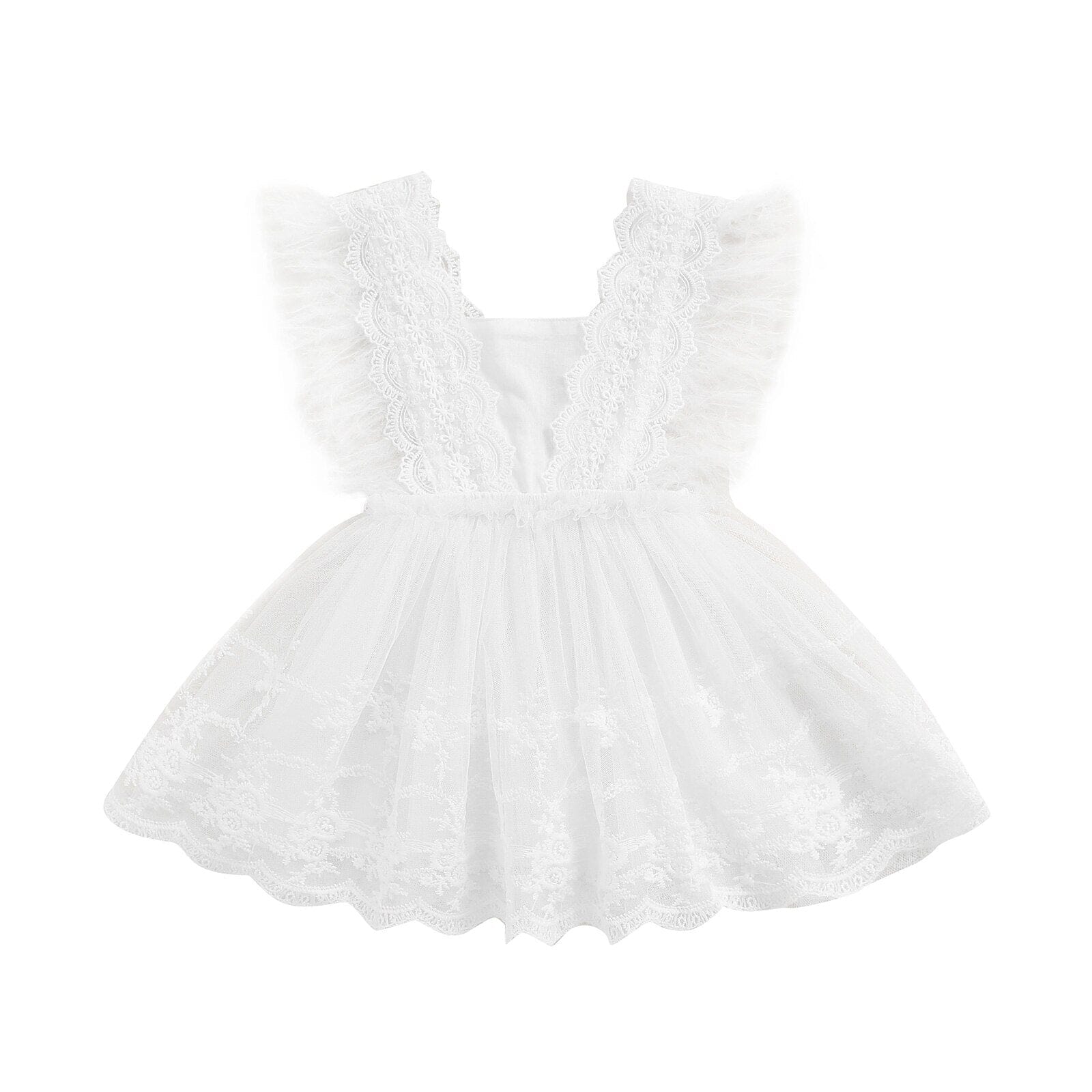 Vestido Infantil Plumas - Ama Mamma