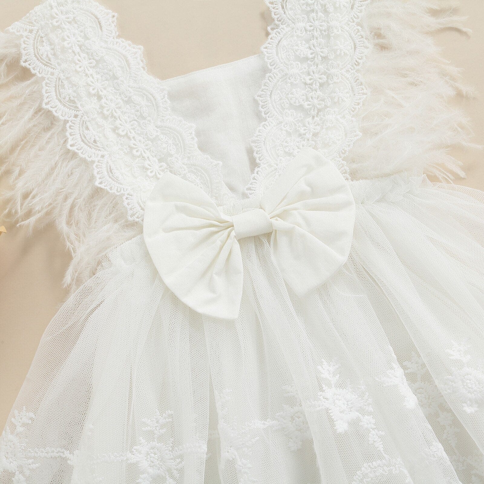 Vestido Infantil Plumas - Ama Mamma