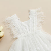 Vestido Infantil Plumas - Ama Mamma