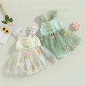 Vestido Tule Flores - Ama Mamma