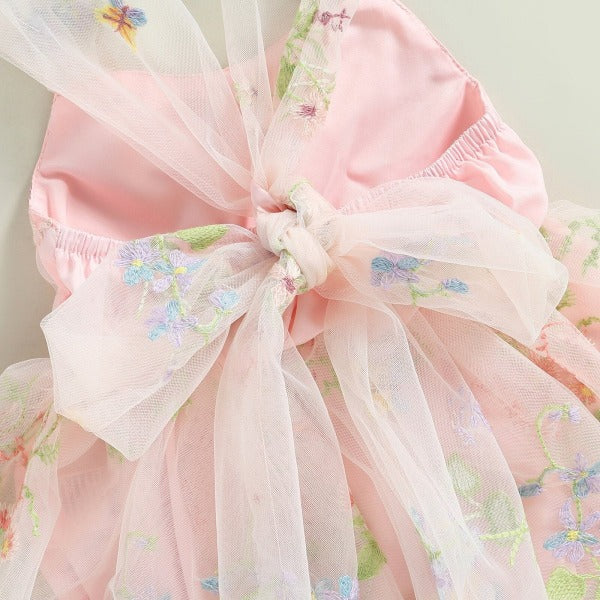 Vestido Tule Flores - Ama Mamma