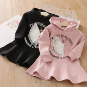 Vestido de Moletom Elegante com Capuz Sofia para Meninas Ama Mamma - Ama Mamma