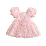 Vestido Tule Borboletinhas Manga | 6-4 Anos - Ama Mamma