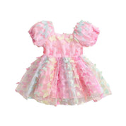 Vestido Tule Borboletinhas Manga | 6-4 Anos - Ama Mamma