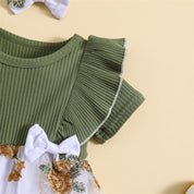 Vestido Tule Bordado Laço | 0-24 Meses - Ama Mamma