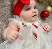 Vestido Tule Cerejinha - Ama Mamma