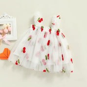 Vestido Tule Cerejinha - Ama Mamma