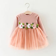 Vestido Tule Floral | 0-24 Meses - Ama Mamma