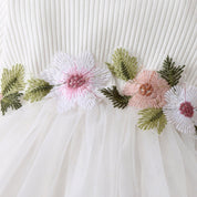 Vestido Tule Floral | 0-24 Meses - Ama Mamma