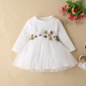 Vestido Tule Floral | 0-24 Meses - Ama Mamma