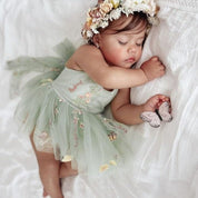 Vestido Tule Flores - Ama Mamma