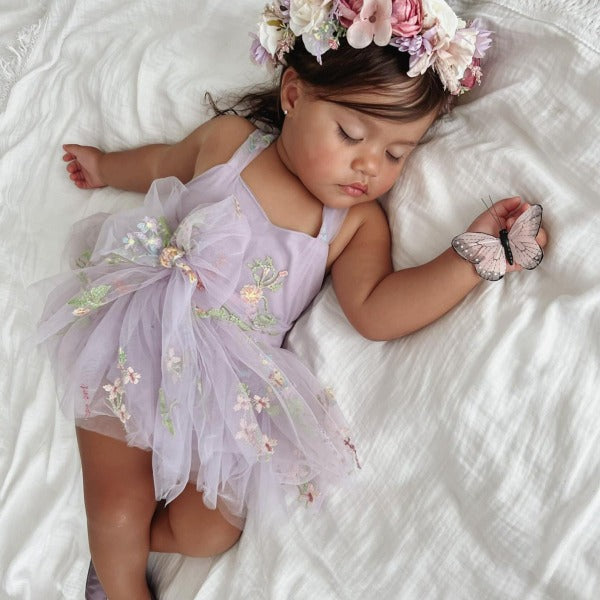 Vestido Tule Flores - Ama Mamma