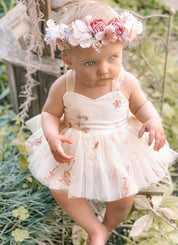 Vestido Tule Flores - Ama Mamma