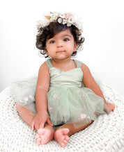 Vestido Tule Flores - Ama Mamma