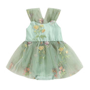 Vestido Tule Flores - Ama Mamma