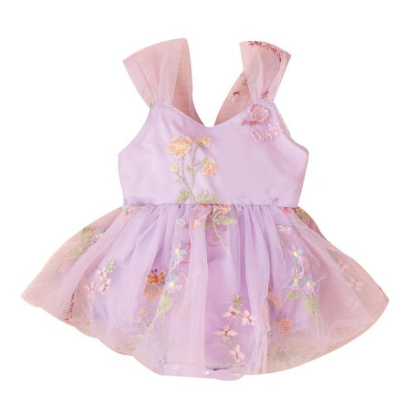 Vestido Tule Flores - Ama Mamma