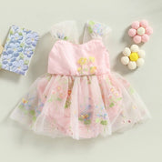 Vestido Tule Flores - Ama Mamma