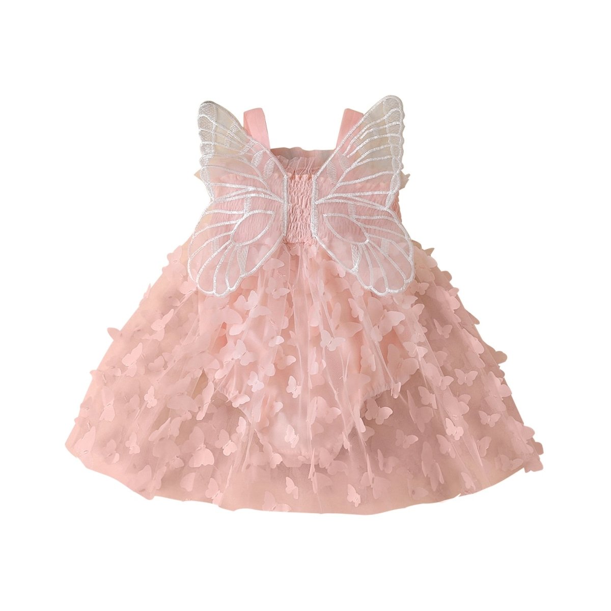 Vestido Tule Franzido Borboleta | 0-24 Meses - Ama Mamma