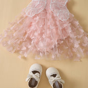Vestido Tule Franzido Borboleta | 0-24 Meses - Ama Mamma