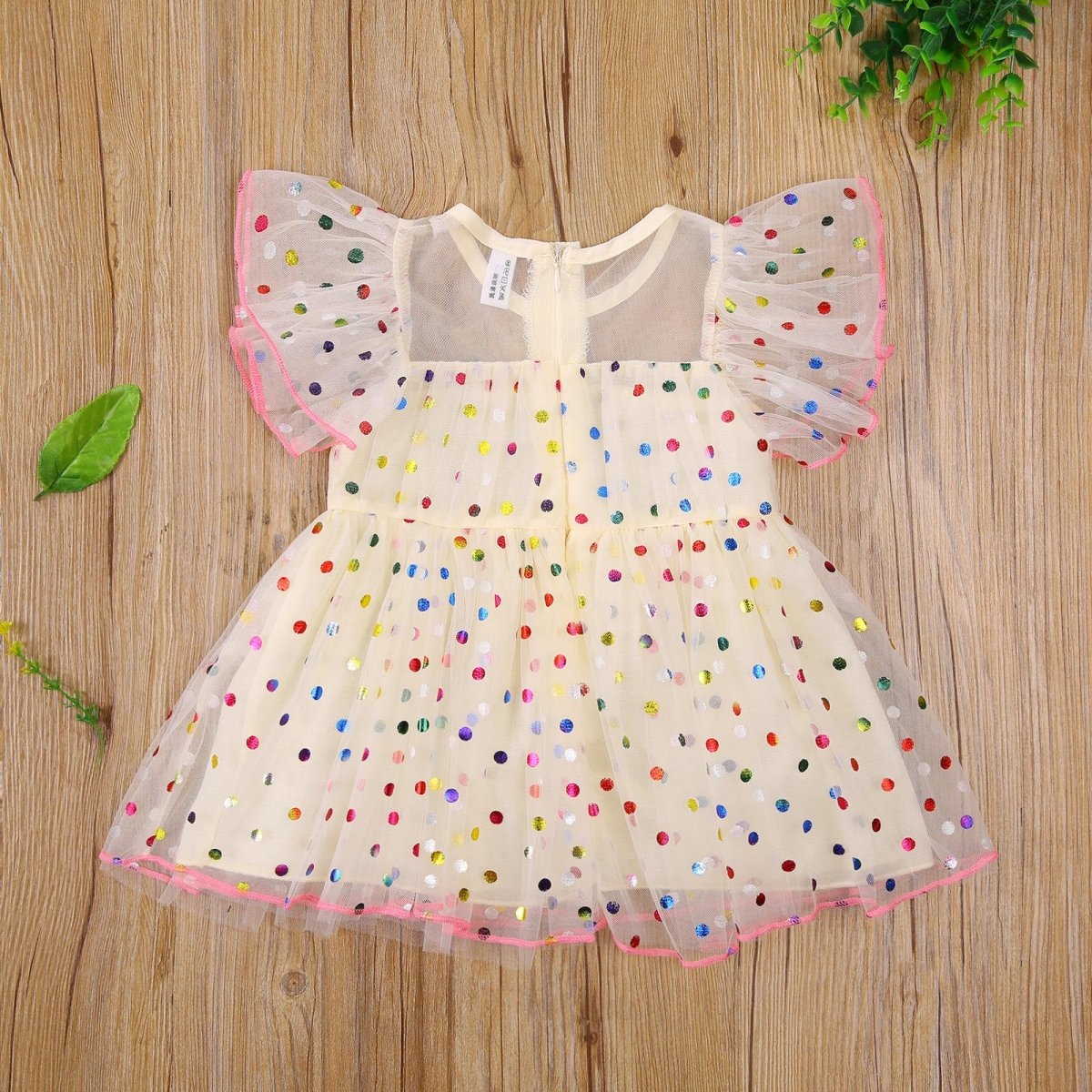 Vestido Tule Poá Colorido | 6m-3 Anos - Ama Mamma