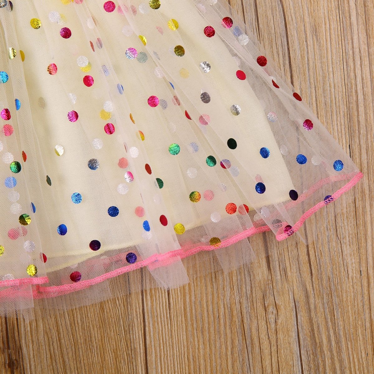 Vestido Tule Poá Colorido | 6m-3 Anos - Ama Mamma