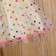 Vestido Tule Poá Colorido | 6m-3 Anos - Ama Mamma