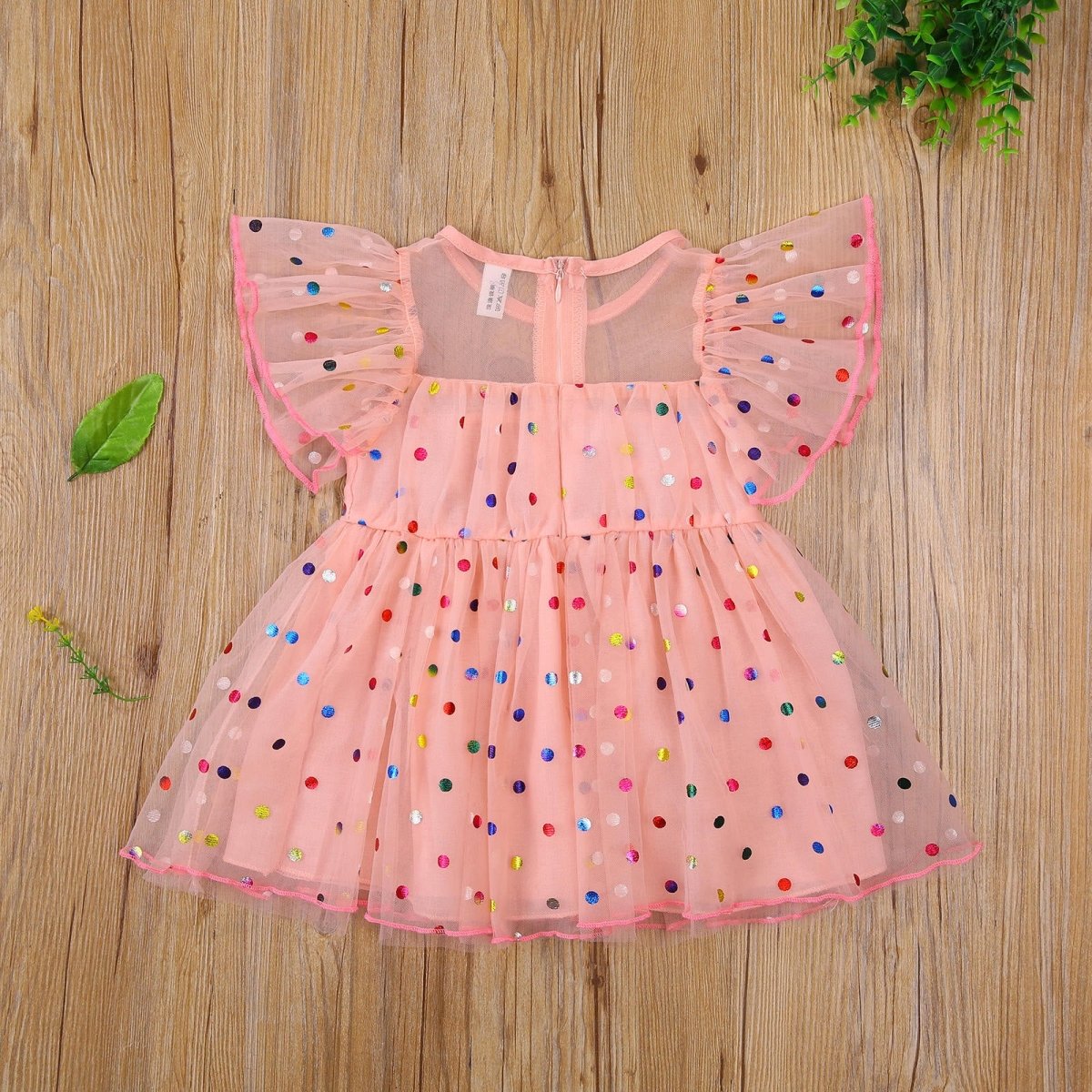 Vestido Tule Poá Colorido | 6m-3 Anos - Ama Mamma