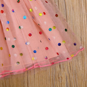 Vestido Tule Poá Colorido | 6m-3 Anos - Ama Mamma