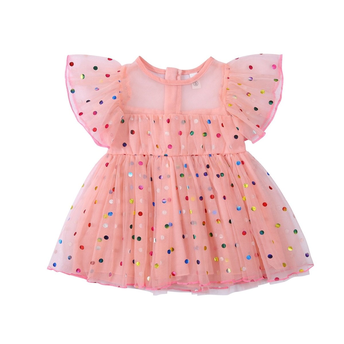Vestido Tule Poá Colorido | 6m-3 Anos - Ama Mamma