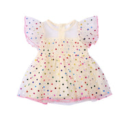 Vestido Tule Poá Colorido | 6m-3 Anos - Ama Mamma