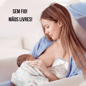 Bombinha de Tirar Leite Elétrica 180ml + 10 Sacos Armazenamento Leite - Ama Mamma