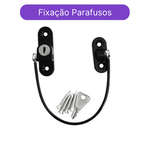 Trava de Segurança para Bebês Cabo de Aço com Chaves - Ama Mamma - Ama Mamma