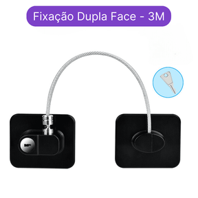 Trava de Segurança para Bebês Cabo de Aço com Chaves - Ama Mamma - Ama Mamma