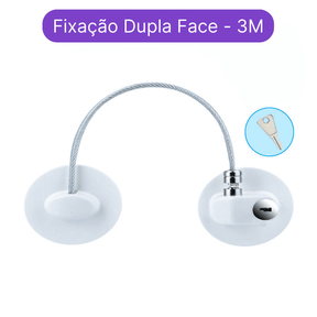 Trava de Segurança para Bebês Cabo de Aço com Chaves - Ama Mamma - Ama Mamma