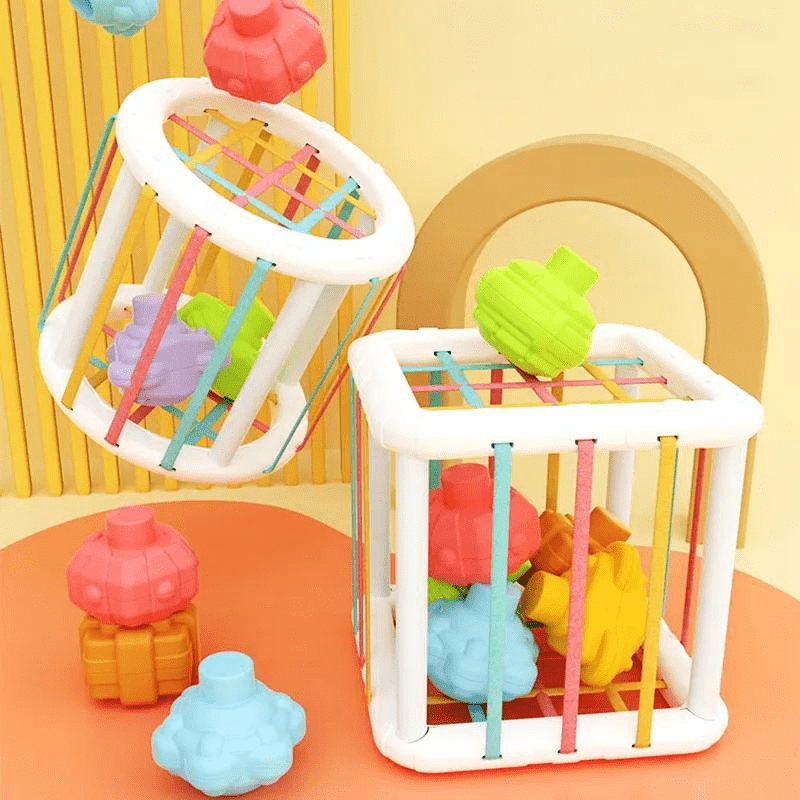 Brinquedos Montessoriano | Blocos de Forma Colorida - 0~36 meses - Ama Mamma