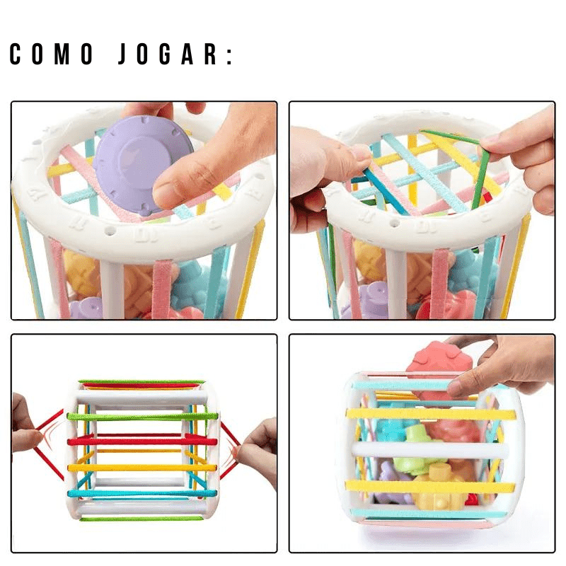 Brinquedos Montessoriano | Blocos de Forma Colorida - 0~36 meses - Ama Mamma