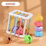 Brinquedos Montessoriano | Blocos de Forma Colorida - 0~36 meses - Ama Mamma