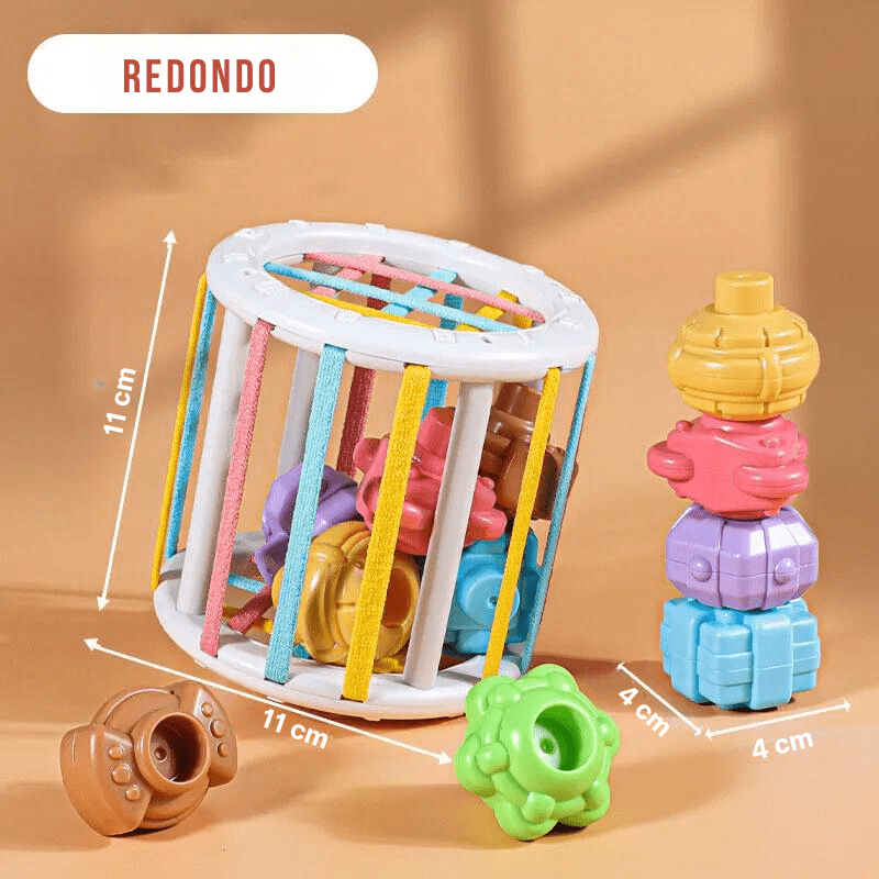 Brinquedos Montessoriano | Blocos de Forma Colorida - 0~36 meses - Ama Mamma