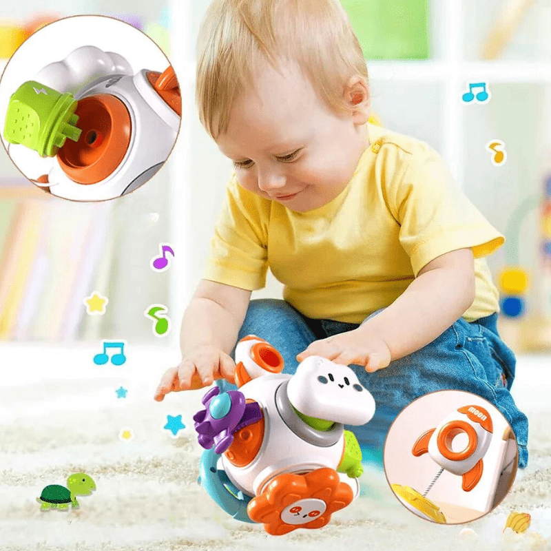 Brinquedos Montessoriano | Desenvolvimento Sensorial Cubo 6 x 1 - 0~36 Meses - Ama Mamma
